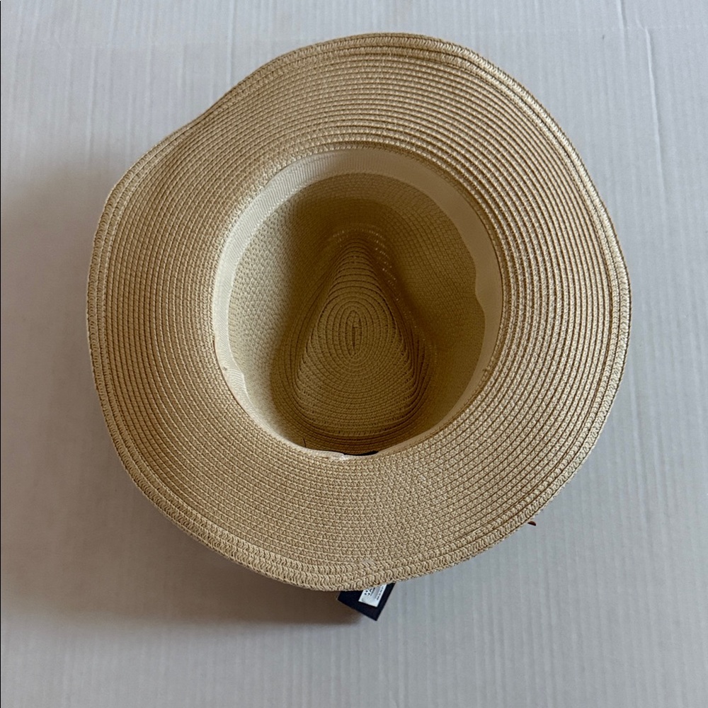 Roper Natural Straw Hat with Beaded Band - Picture 3 of 4
